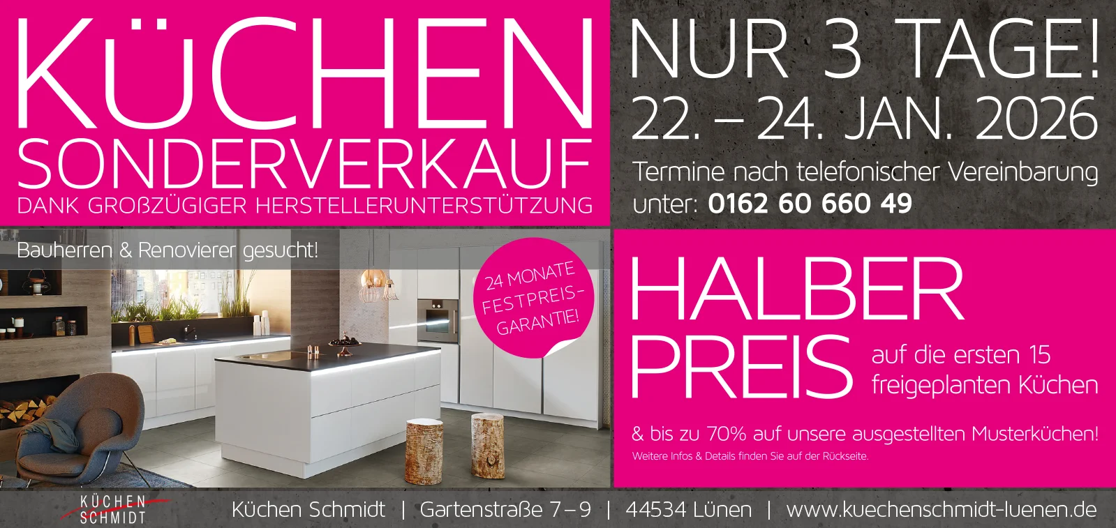 Küchen Schmidt Aktionsflyer – Seite 1