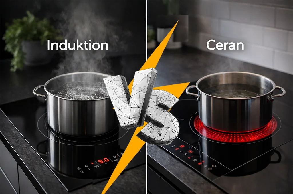 Induktion vs. Ceran – Kochfeldvergleich in moderner Küche